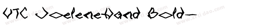VTC JoeleneHand Bold字体转换